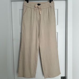 Ann Taylor Linen Trousers, Size Small, Color: Flax